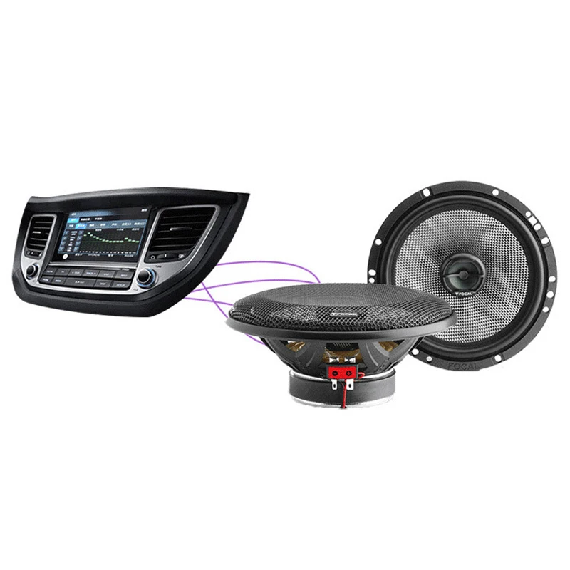 165AC 16.5cm 6.5" 2-Way With Tweeters Car Coaxial High Quality Door Speakers Car Audio Horn 120W