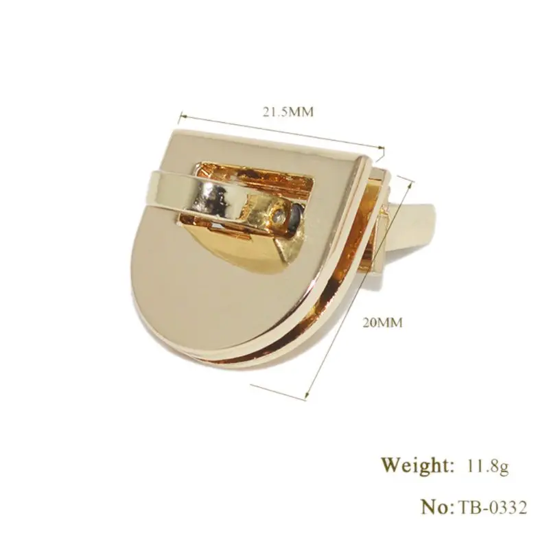 

M6CC Buckle Twist Lock Hardware For Shoulder Bag Shape Handbag DIY Turn Lock Bag Clasp