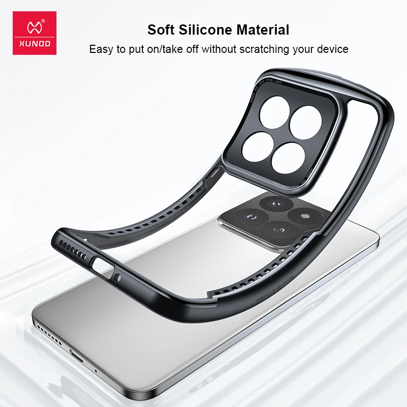 Xundd Case For Xiaomi 14 Ultra Case For Xiaomi 14 Pro 14 Anti-Fingerprint Enhanced Screen&Camera Protection Built-in Airbag