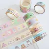 Korean Cute Animals Washi Tape Hand Account Decorative Tape Collage Planner DIY School Stationary Stickers 3