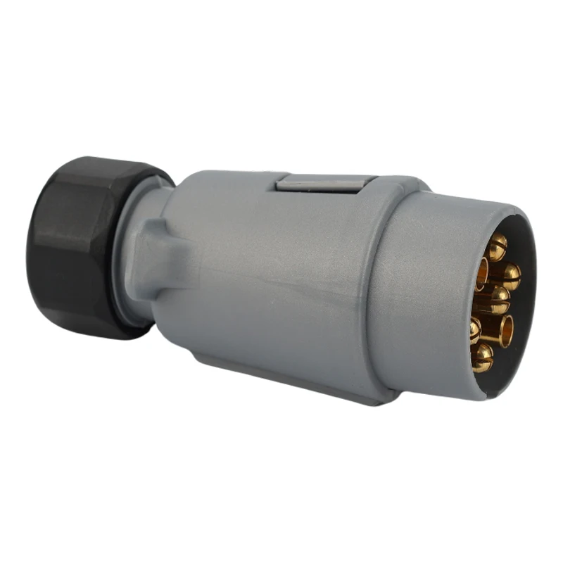 Trailer Socket Plug CVP 7 pin 12S-type Trailer or Caravan plug-Grey