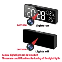 Mini 4K HD Camera, Supports Remote Viewing, Motion Detection, Digital Lights Can Be Turned Off, Ringing Alarm Clock Camera 3