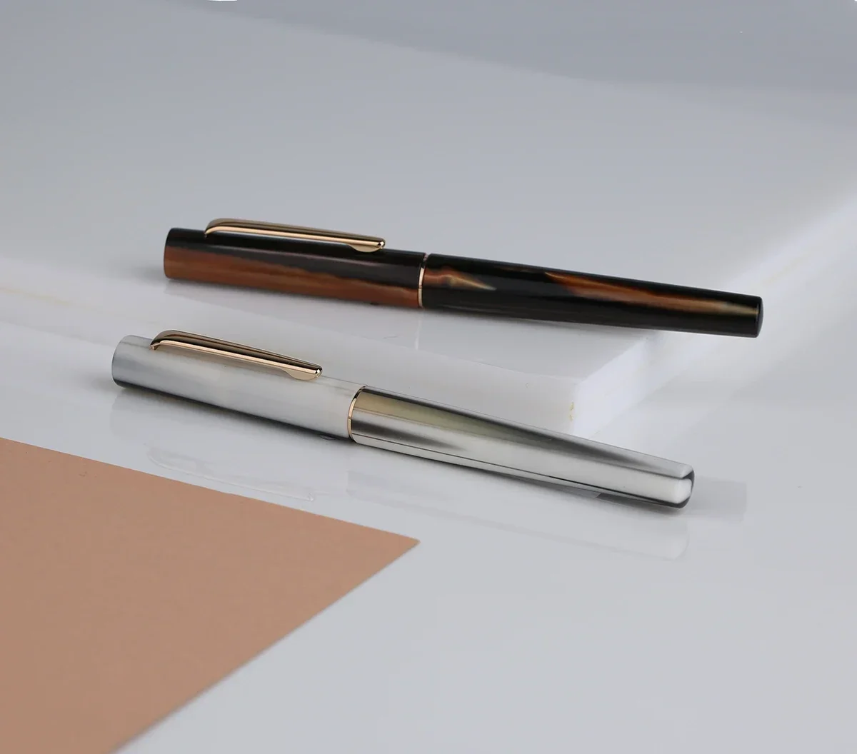 MAJOHN N3 Acrylic Fountain Pen Beautiful Stripes Iridium EF/F Nib 0.38/0.5mm Fashion Excellent Office Writing Ink Pe