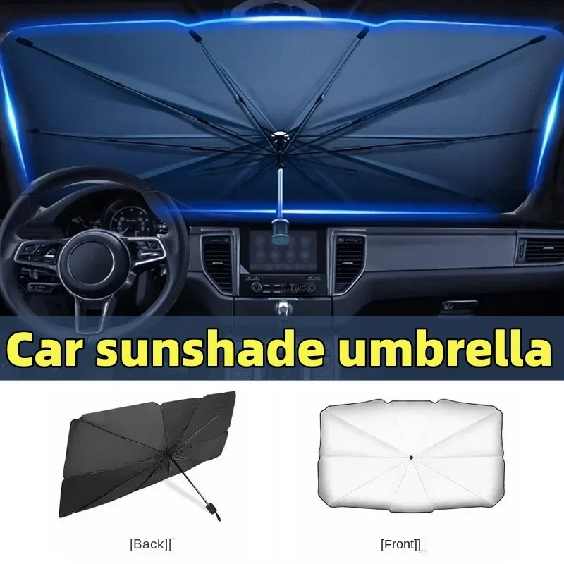 Ombrellone Parasole per Auto, Protezione Solare Estiva per Parabrezza Interno, Ombrellone Parasole per Auto