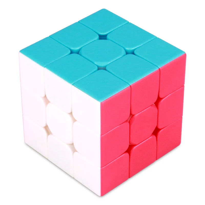QY TOYS warrior s Magic Cube fidget toys stickerless speed 3x3 cube antistress cube Educational Puzzle Cubes Toys magico  cubos