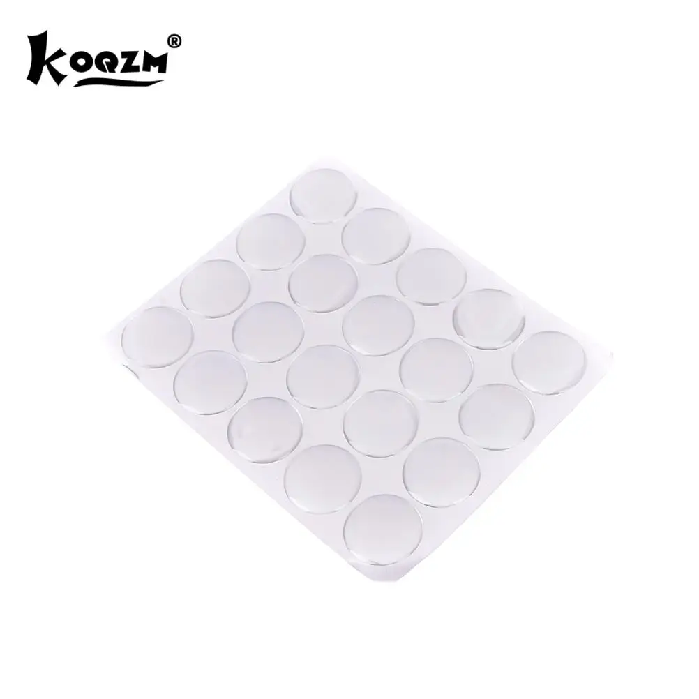 Adhesive Stickers 100PCS 1" Round 3D Crystal Clear Epoxy Adhesive Circles Dome Sticker Bottle Cap