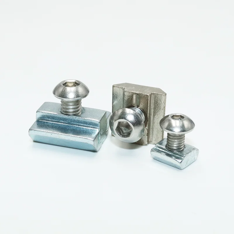 T Slide Nut and Hexagon Socket Head Button Screw M3 M4 M5 T-Slot Nuts of 3030 40 Series Aluminum Extrusion Profile 126p/set screw bolt nut set hex nuts assortment kit screw washer nut kit hexagon socket head cap screw