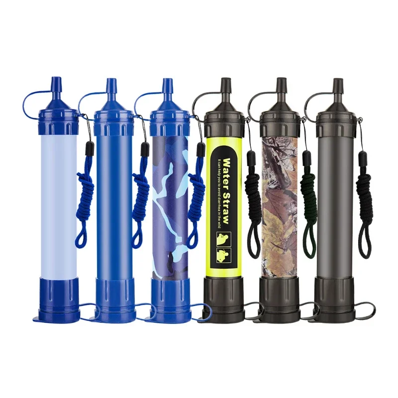 

Portable Outdoor Water Purifier Camping Hiking Emergency Survival Water Filter filtration Straws