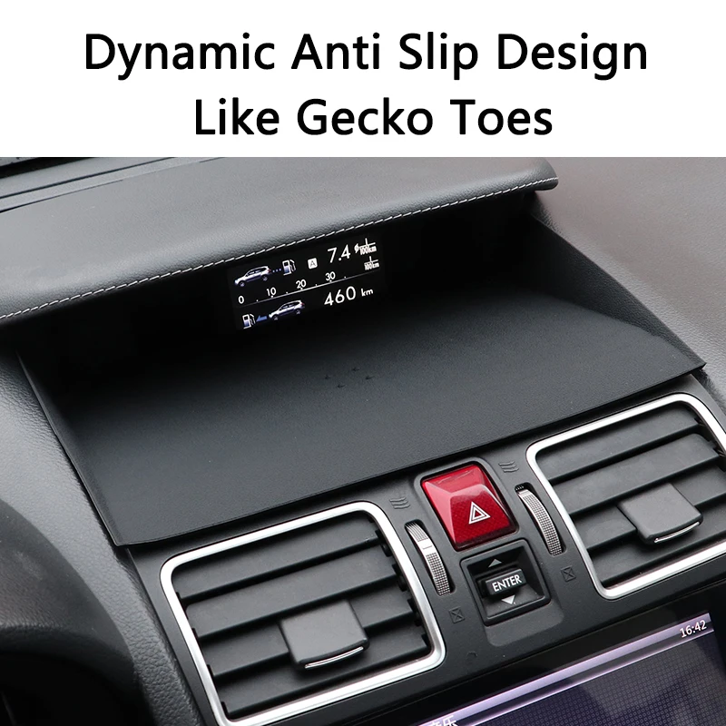 Silicone Anti-Slip Mat Phone Holder Ornament Non-slip Dashboard Pad For Subaru Forester 13-18 XV 12-17 Interior Accessories car non slip mat car dashboard mat non slip dash mat dash adhesive holder silicone anti slip pad silicone anti skid pad dashboard phone holder dash phone holder car dashboard ornament
