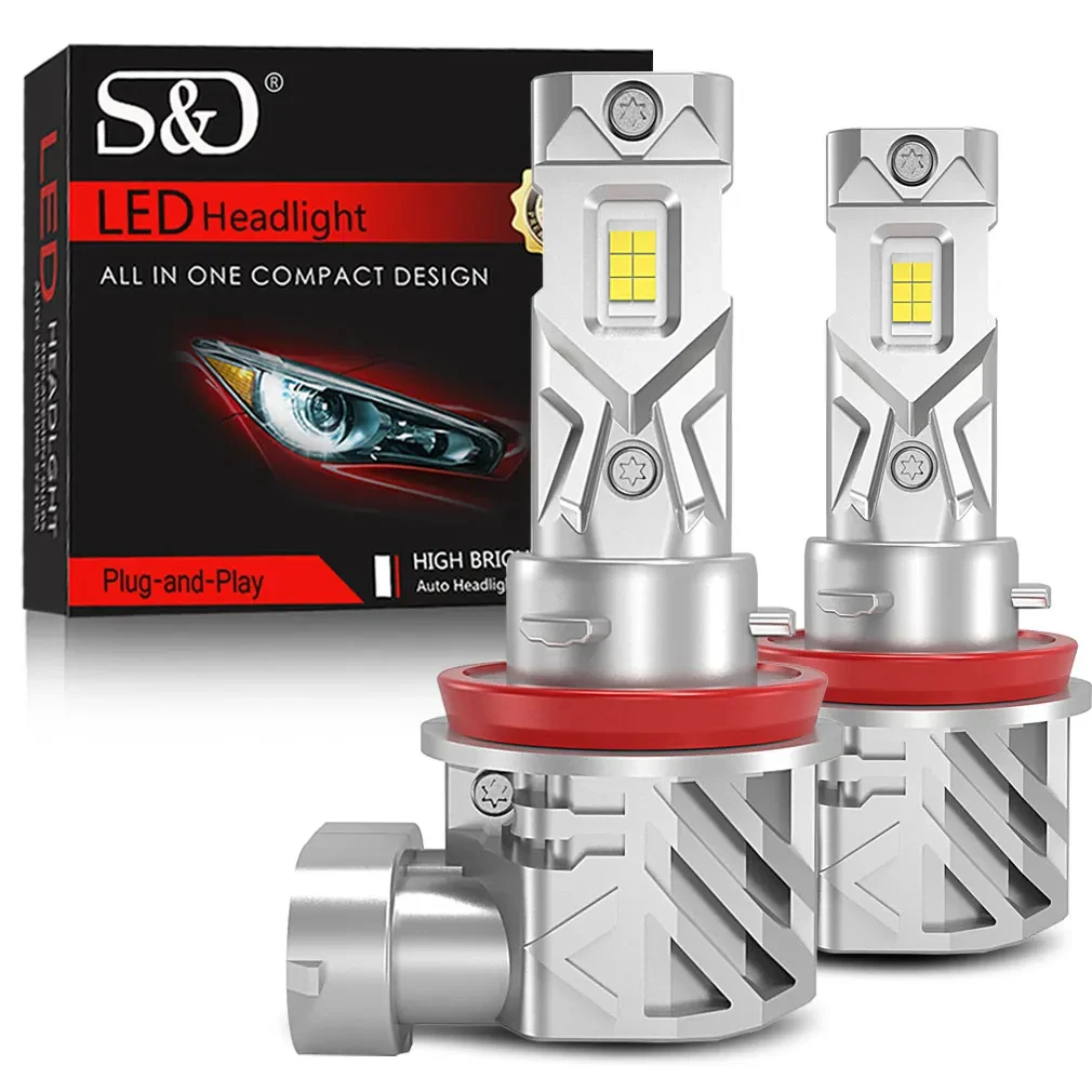 LED headlights 25000LM H8 H11 Canbus 9005 HB3 9006 HB4 CSP 120W Turbo 6000K 12V