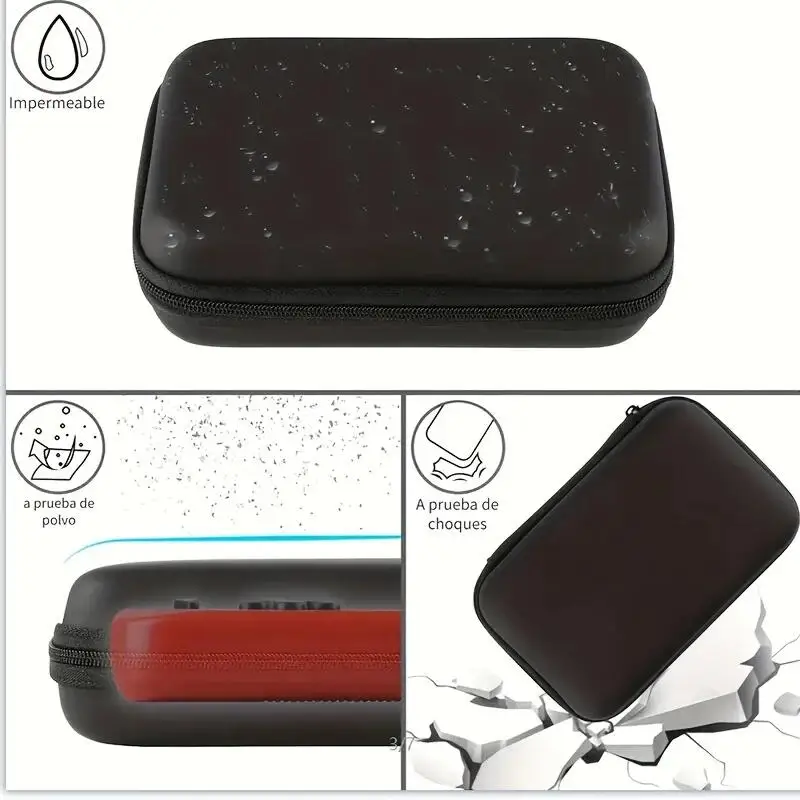 Game Console Case Handheld Game Console Carrying Case Protective Travel Retro Mini Player Box For Charging Cable Earpods Batteries