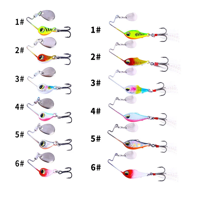 4g 8g 10g 15g 20g Angeln Lockt Wobble Rotierenden Metall Vib Vibration Köder Angeln Künstliche harte Köder Spinner Löffel Köder Pesca – Detail 1
