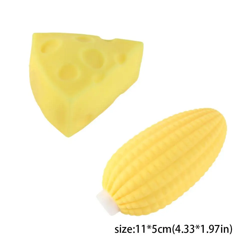 Sticky Cheese Squeeze Toy Slow Rebound Pinch Decompression Vent Antistress Simulation Corn Toy Squishy Slow Rising 6