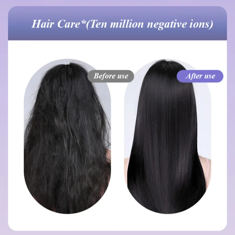 Portable wet and dry anionic comb home dorm room portable hair comb wireless charging version