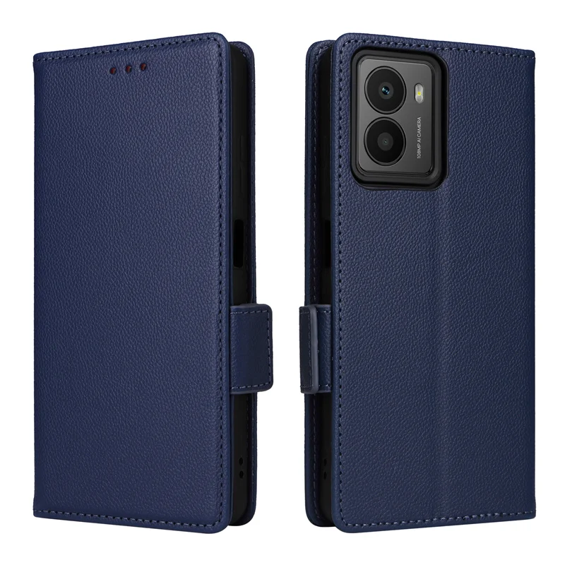 Enhanced Magnetic Wallet Phone Case with Side Buckle and Hanging Rope