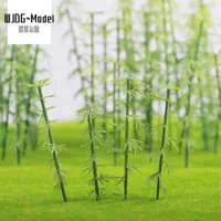 WJDG model10Pcs Green Plastic Model Bamboo Trees Scale Garden Decor Train Scenery Landscape Kids Toys miniature 2