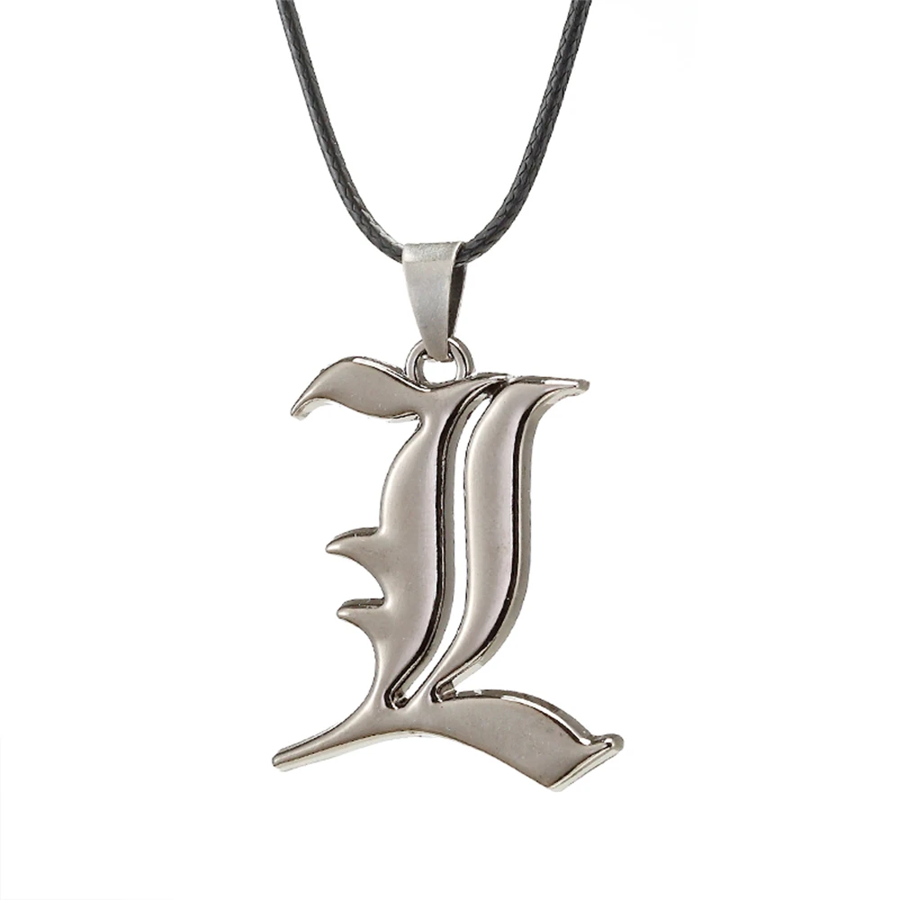 Anime Death Note Necklace Rope Leather Choker Fashion Black Note Book Model Pendant Necklace For Women And Men Accessory
