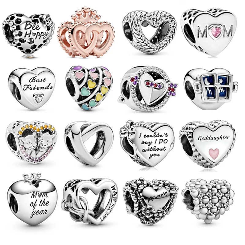 

New Fashion Charm Original Love Piglet Bird Beading Suitable for the original Pandora Women's Bracelet Jewelry Accessories Gift