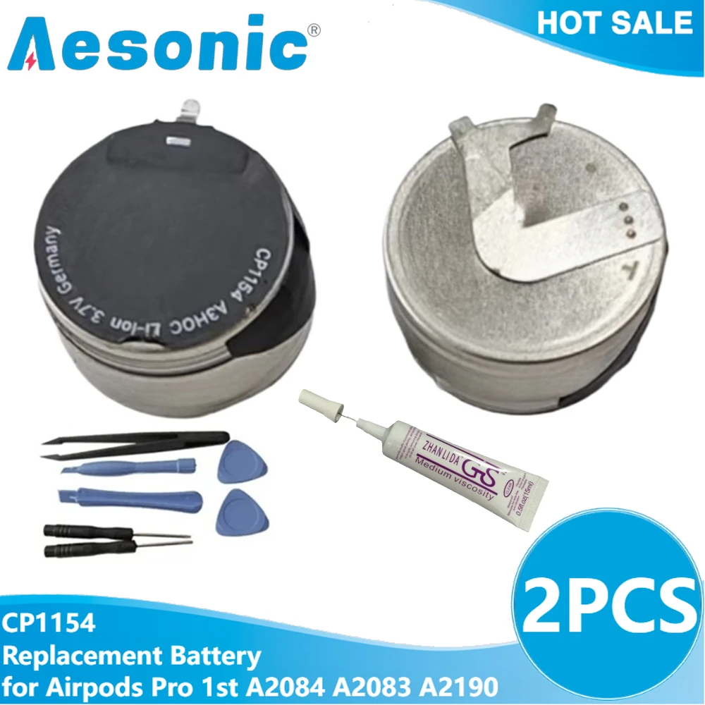 3.7 V 50 mAh CP1154 Şarj Edilebilir Yedek Pil Apple Airpods Pro 1. Nesil A2084 A2083 A2190 Hava Pod Pro Piller