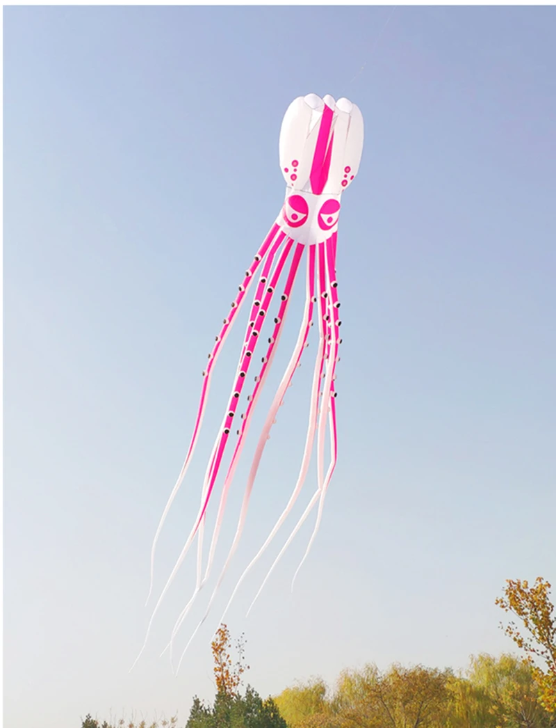 New large octopus kite inflatable kite flying cometas profesionales drachen wind outdoor toys juegos gigantes para exterior fun 6
