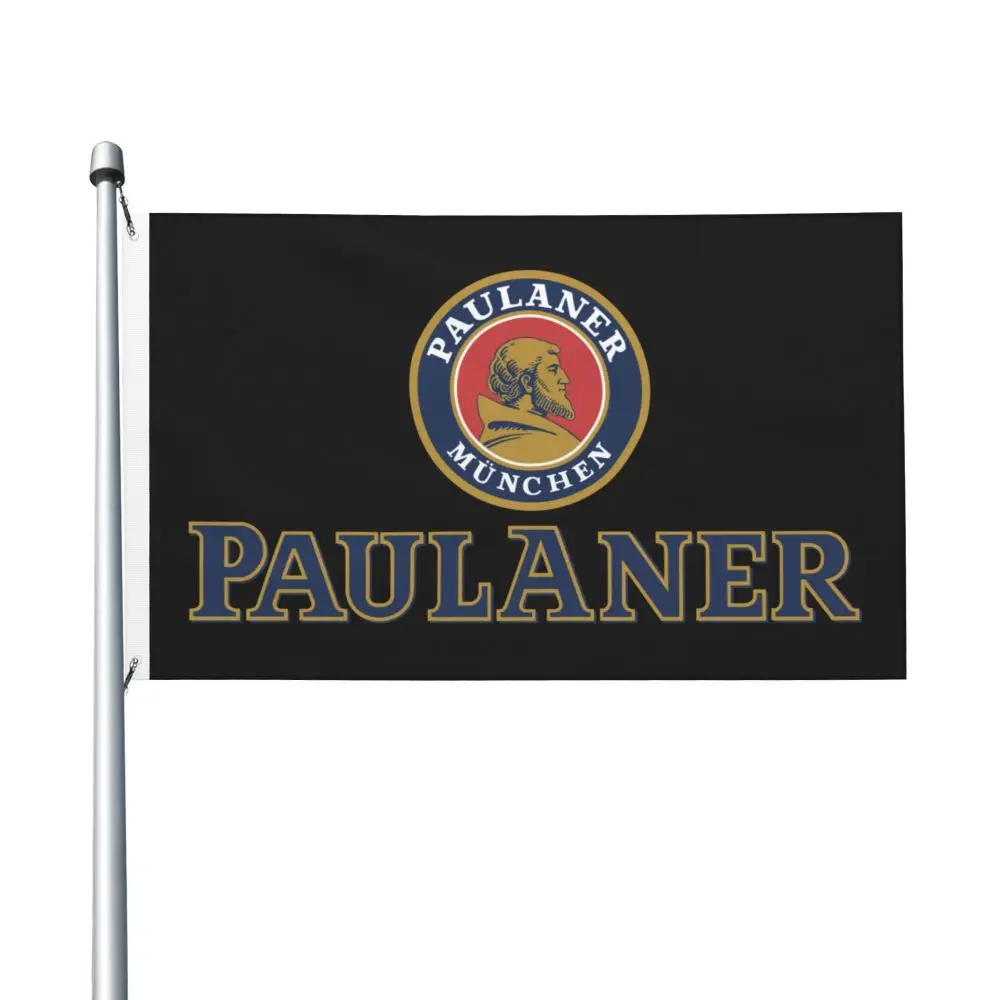 New Paulaner Double Sided Banner Breeze Flag Garden Flag Bandiera Decorativa Party Banner 3 X5Ft (90X150Cm)