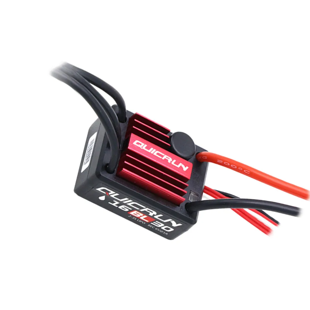 Hobbywing QuicRun 방수 브러시리스 ESC, 1/16 온로드, 오프로드, 버기, 몬스터 RC 카용, 16BL30, 30A