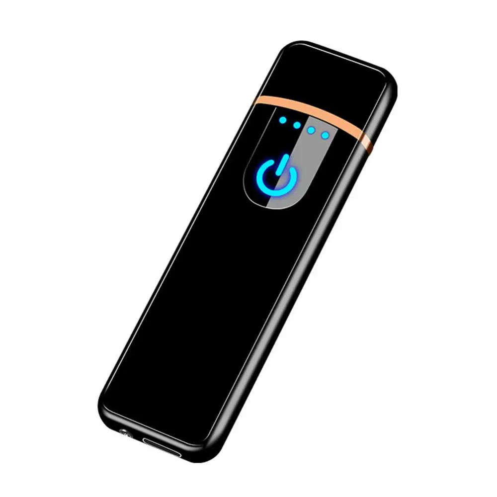 Cigarette Lighter USB Rechargeable Windproof Touch-sensing Cigarette Lighter Collectible Men Gift