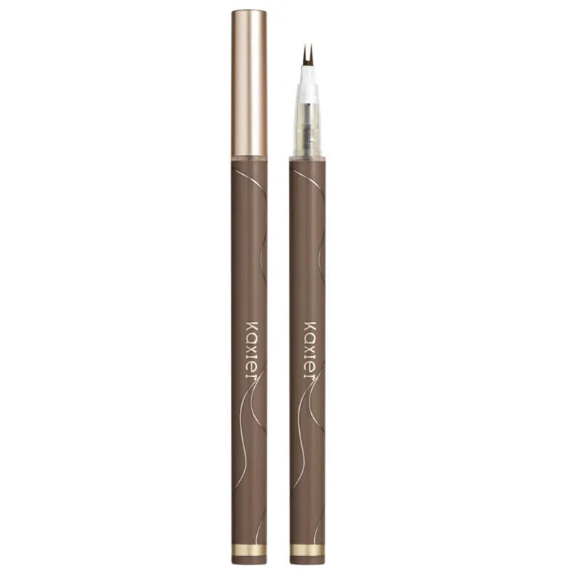 Ultra-thin Liquid Eyeliner Lower Eyelash Pen Makeup Waterproof Lasting Quick Drying 2 Fork Tip Eyelash Eyeliner Pencil Cosmetic