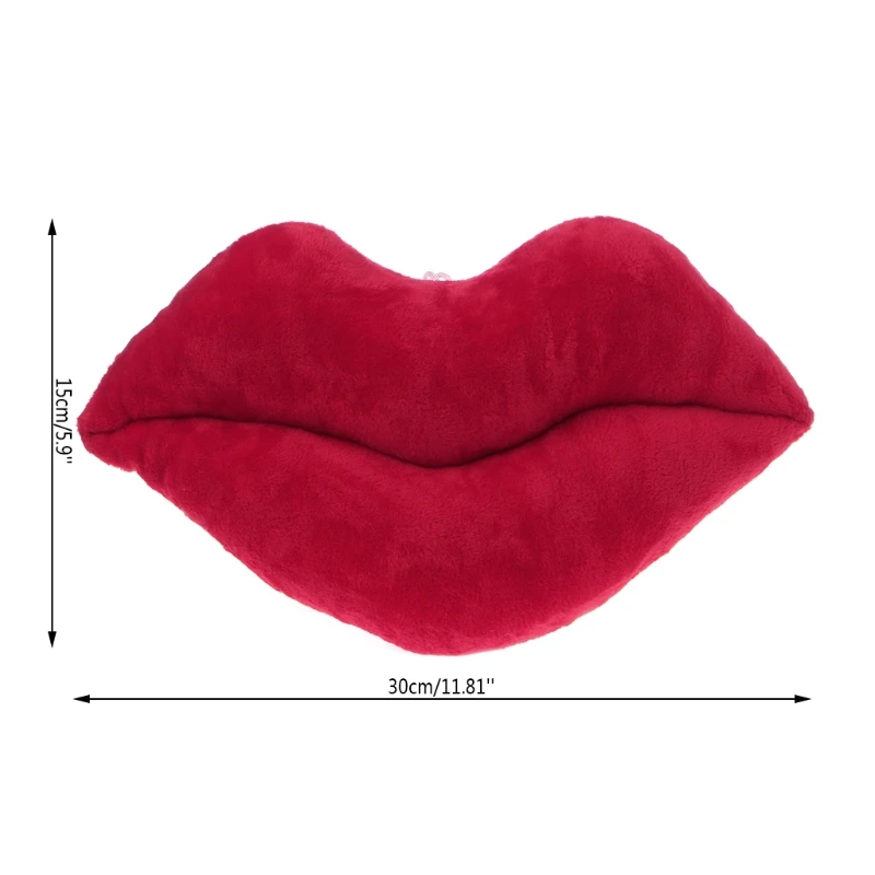 Big Red Lips Cushion Pillow Stuffed Plush Doll Car Seat Home Living Room Bedroom Decoration Valentine's Day Gift Drop Ship 6