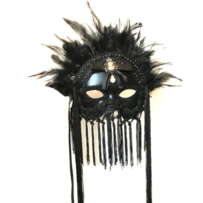 

New Masquerade Mask Ethnic Style Dancing Bar Mask Halloween Christmas Female