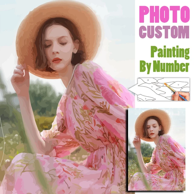 CHENISTORY Photo Custom Paint By Number Adult Kit Drawing By Numbers Coloring Picture Artcraft On Canvas Modern Home Decoration 1