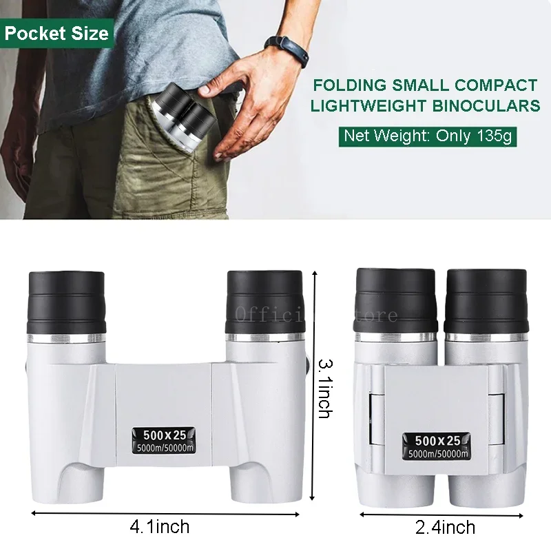 50000m Professional Powerful Binoculars Automatic Focusing Telescope HD High-magnification Low-light Portable Outdoor Binoculars 3