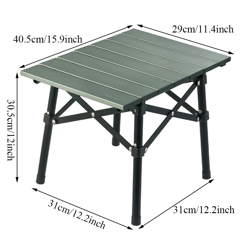 Petite table pliante, réglable en hauteur, pour le camping, table de  camping