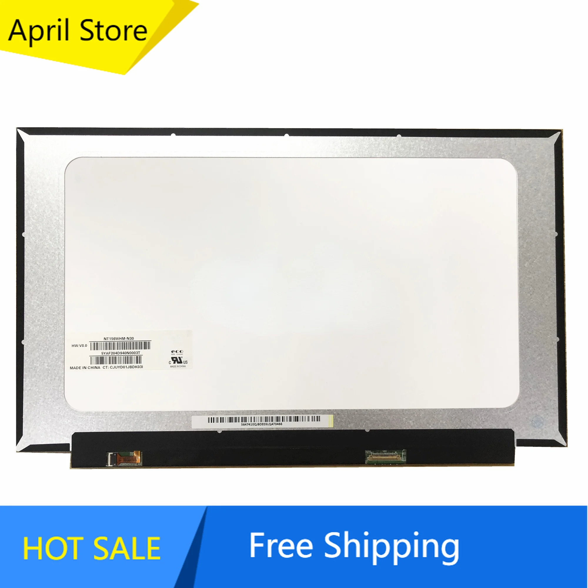 

NT156WHM-N30 NT156WHM N30 15,6 ''панель ЖК-экрана ноутбука 1366*768 EDP 30 контактов