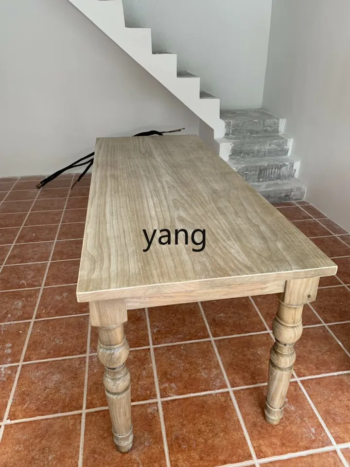 ZX-アメリカのレトロな無垢材のテーブルの組み合わせ、古い