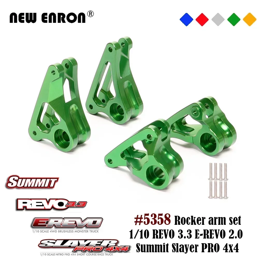 Bracci Oscillanti In Alluminio 6061-T6 Per RC Car 1/10 REVO E-REVO SUMMIT – Multi-Mount Long Travel, Argento (1 PR) - 6
