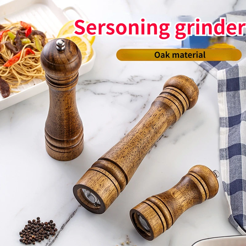 Hand Shake Pepper Grinder Kitchen Manual Solid Wood Pepper Black Mill Household Sea Salt Grinding Bottle salt and pepper grinder nut spice grinder herb grinder pepper grinder herb spice grinder