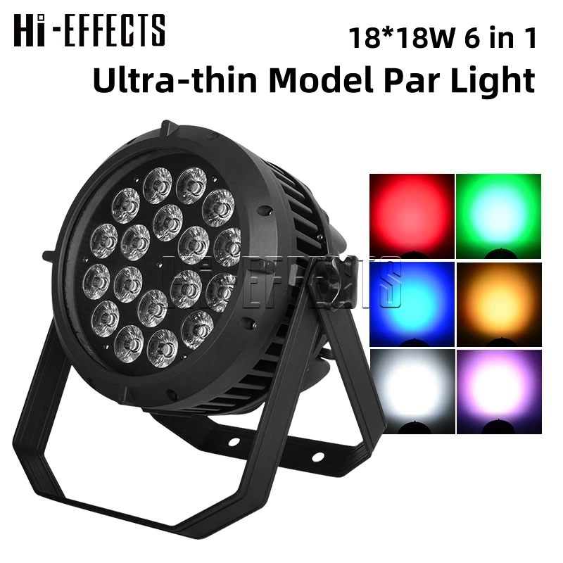 

LED 18*18W Waterproof Par Light RGBWA+UV 6in1 DMX Control Stage Effect Outdoor Light for Disco Dj Bar Party Llighting