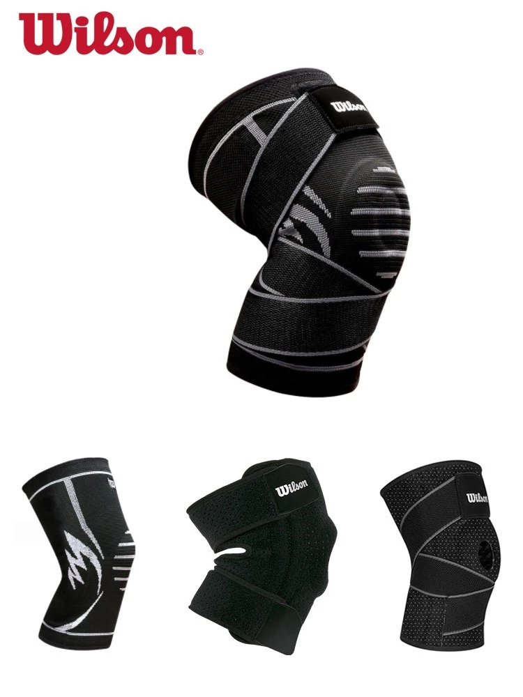 Wilson rodillera elástica compresión, Protector de de apoyo para deportes, baloncesto, voleibol, correr y bicicleta|Coderas y rodilleras| - AliExpress