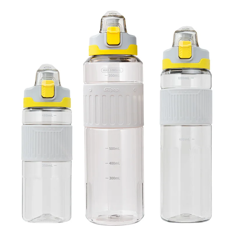 550/750/1080ml Sports Water Bottle Garrafa De Agua For Camping Hiking  Outdoor Plastic Transparent Bpa Free Botella De Agua - Water Bottles -  AliExpress