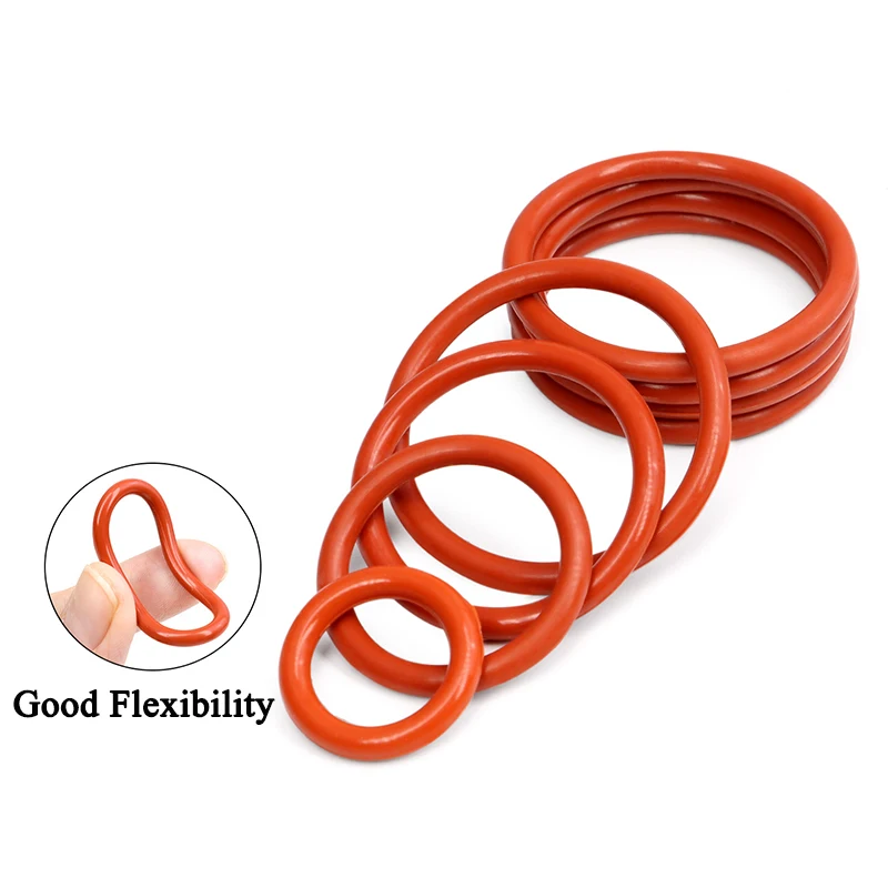10-Piece High-Temperature Silicone O-Ring Set - Versatile Pressure Cooker Seals
