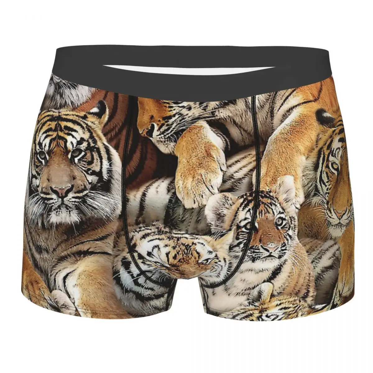 

Animal Meme Tigers Underpants Cotton Panties Men's Underwear Sexy Shorts Boxer Briefs