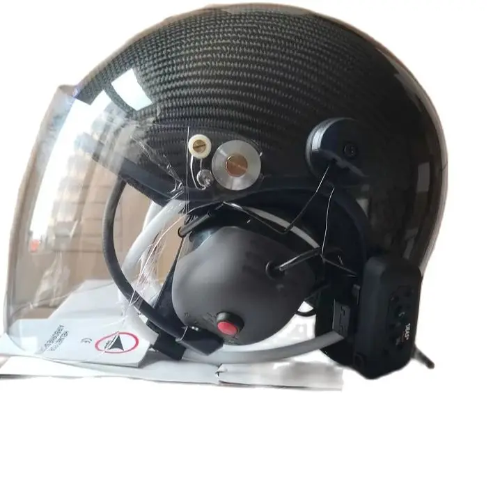 Bluetooth Paragliding Helmet, Powered Paragliding Helmet, EN966, BT-CR-GD-C03, Black, White, Red Color