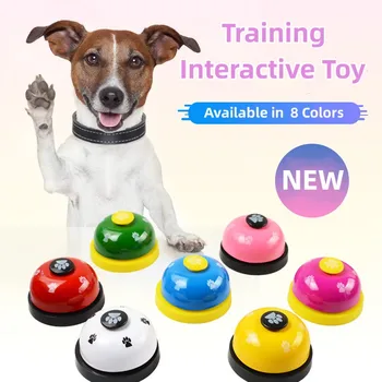 Giocattoli per animali domestici Campana per cani Addestramento per gatti Giocattolo interattivo Chiamato Cena Piccole campanelle Impronta Anello Trainer Promemoria alimentazione per Teddy
