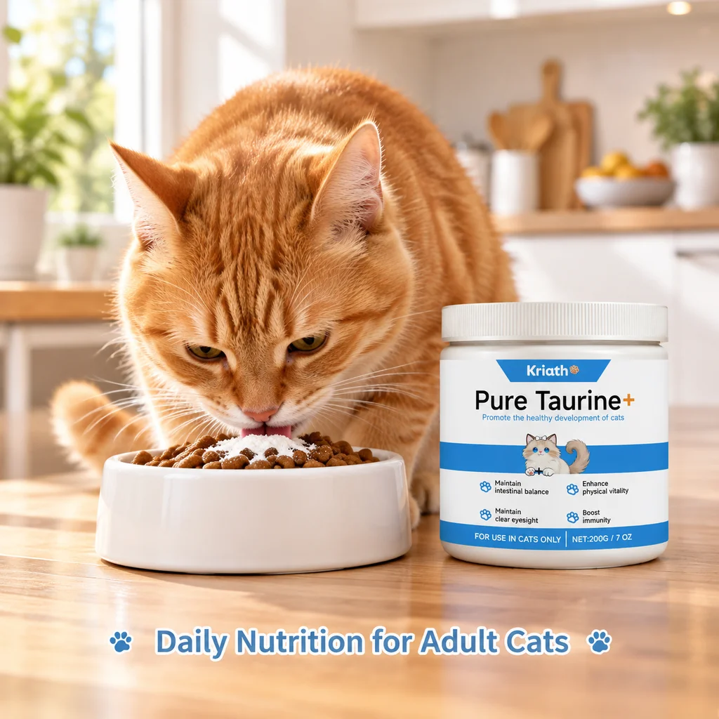 Cats Taurine Powder Support Daily Wellness Vision Digestion Immunity Pet Daily Care Nutrition Powder For Kitten Adult Cats
