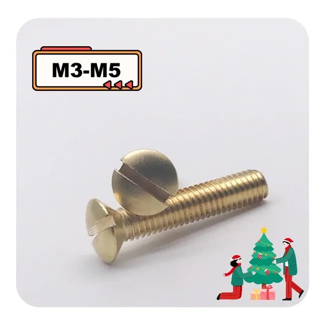 20/50pcs GB/T69 M3 M3.5 M4 M5 M6 Brass Cooper Soltted Half Countersunk