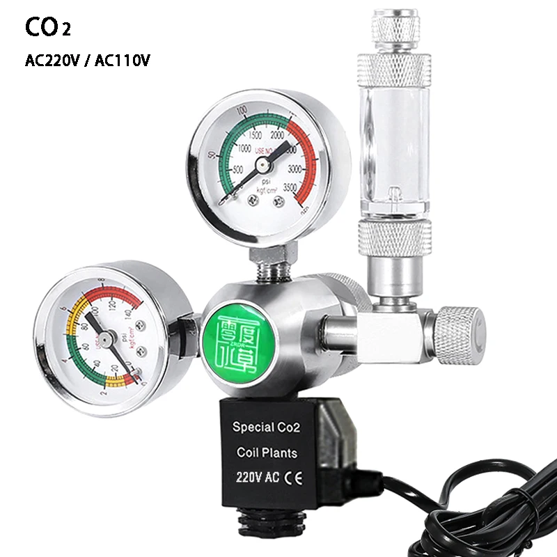 DIY 수족관 CO2 레귤레이터 마그네틱 솔레노이드 키트, 체크 밸브 어항 액세서리, CO2 제어 시스템, 반응기 발전기 세트