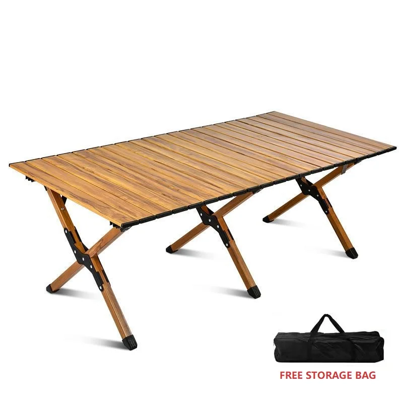 야외 접이식 탄소강 에그 롤 테이블, 휴대용 대형 캠핑 테이블, 탄소강 플레이트, 바베큐 피크닉 테이블 