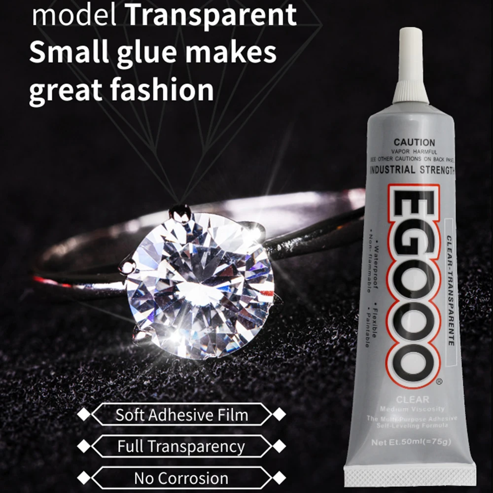 Jewelry Diamond Clear Glue EGOOO 110ML Embed Crystal Ring Earring