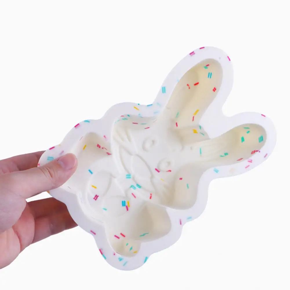 

Decorative Cake Baking Mold Interesting Silicone Easter Bunny Egg Baking Pan Mold Bakeware Kitchen Tools